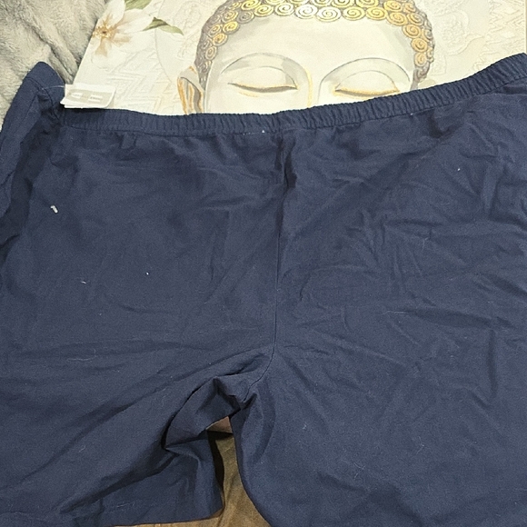 Men's Navy Jogger Shorts - Picture 9 of 9